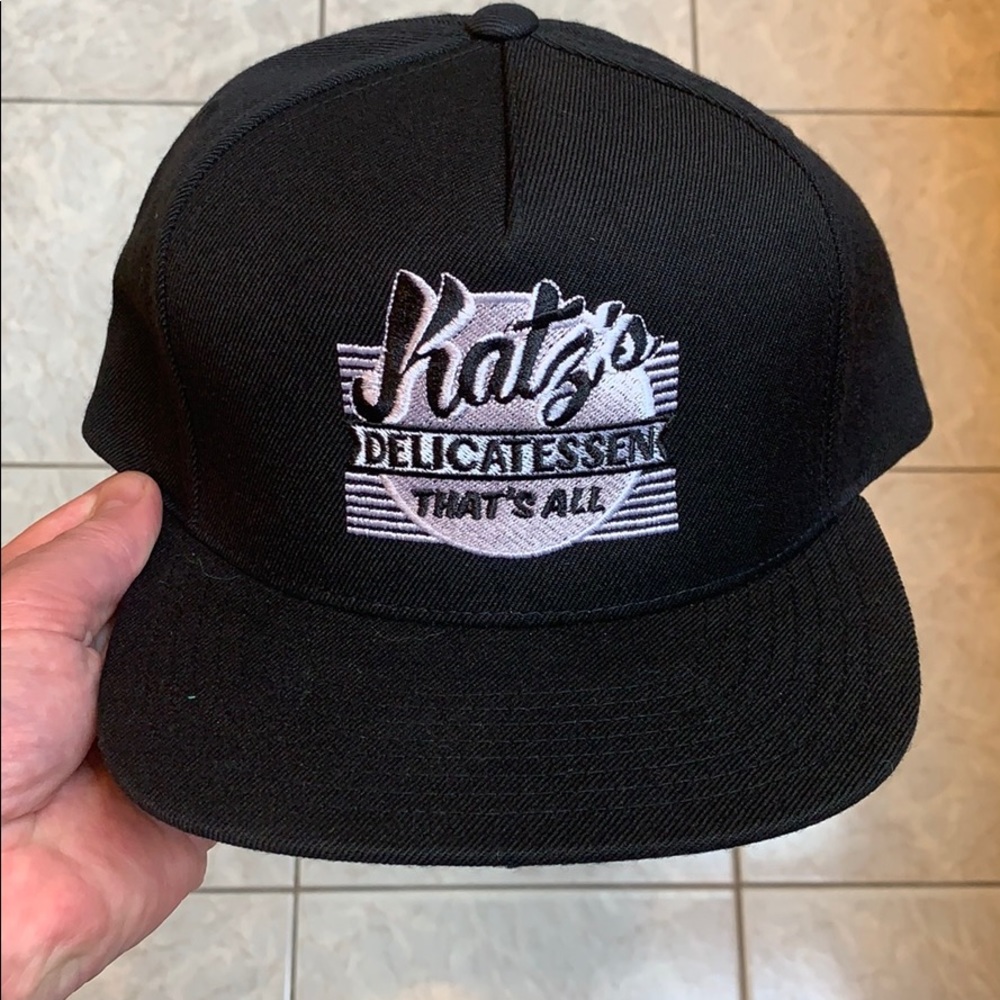 Katz’s Deli, NYC, trucker’s hat.